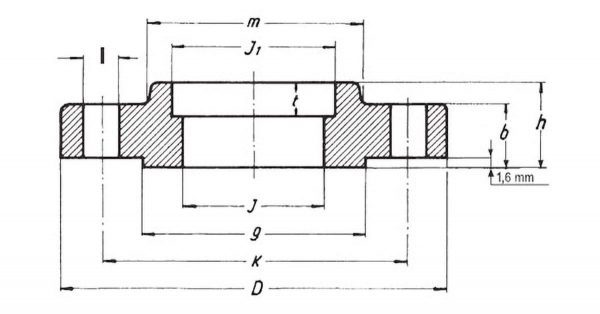 Flange a tasca da saldare classe 150-ANSI B 16.5 FLANGE