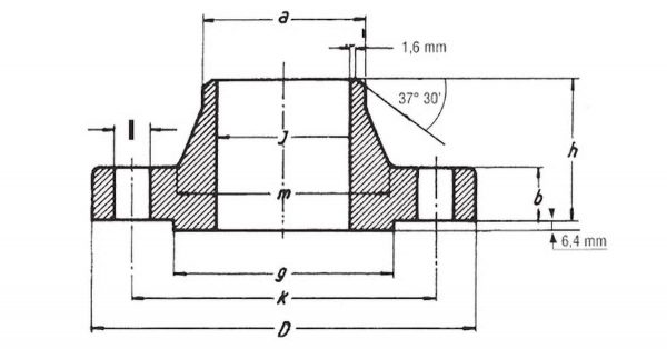 Flange da saldare di testa classe 600-ANSI B 16.5 FLANGE